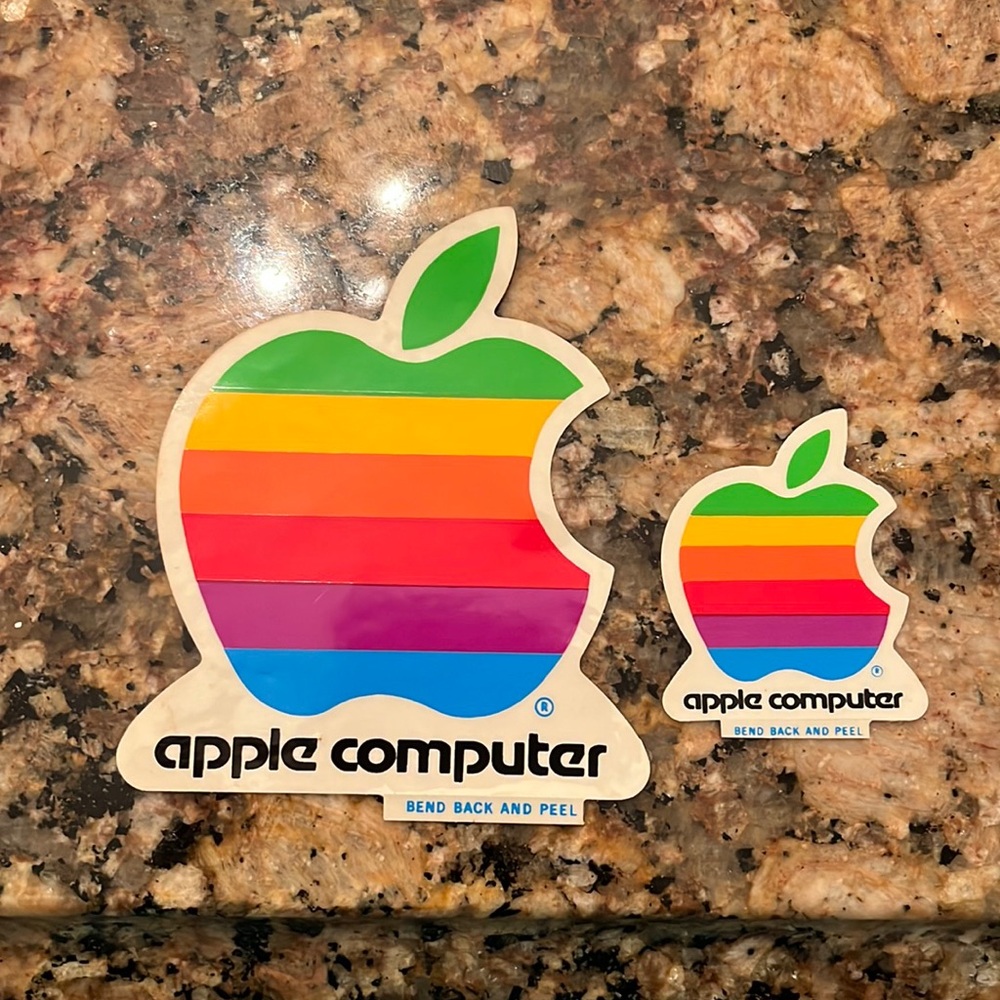 Original apple stickers
